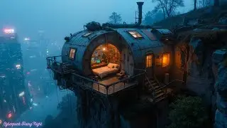 Lofi Rain in the Cliffside Cabin 🌧️ Relaxing Beats for Study, Work, Focus & Peaceful Night Ambience