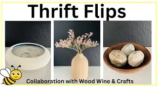 😘BEAUTIFUL SPRING THRIFT FLIPS🥰 - COLLABORATION with WOOD WINE & CRAFTS