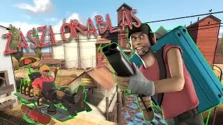 TF2 ZÁSZLÓRABLÁS! / Védd az ellenfél bázisát 1 őrtoronnyal?! :O #