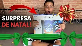SURPREENDEMOS O KAUÃ COM UM PS5 DE NATAL (Era o Sonho Dele Foi Emocionante)