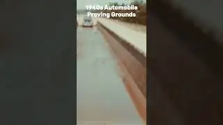 Chunky Late 1940s Car Bouncing & Getting Wet on the Automobile Proving & Test Grounds Historic Film