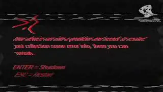 Black Screen Of Death Red Text Noise And Glitch