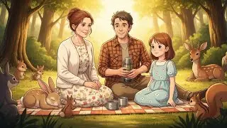 Animals Joined Our Family Picnic in the Forest 🐕🐓 | Ghibli-Style ASMR Calm Life | Cici CozyLife