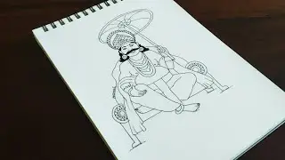 Mahabali | How to draw Maveli | Sketch | Easy step by step | Happy onam | Quick drawing