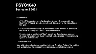 Introduction to PSYC1040