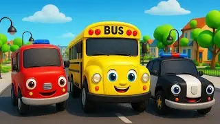 Wheels on the bus go round and round song | english rhymes for babies | Play wheels on the bus kids