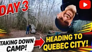 Tearing Down the RBM 5-Up Hot Tent ⛺ | From Tadoussac to Quebec City Road Trip!