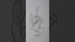 How to draw anime female hand so easy  #17 ( Speed Draw )【Painting techniques #22】#shorts #drawhand