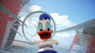 AquaDunk Disney Cruise Line Disney Magic Water Thrill Slide 40 Foot Vertical Drop Animated CGI