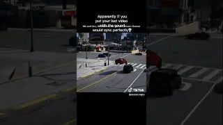 If you put the last video in your camera roll it will sync perfectly with the sound ￼