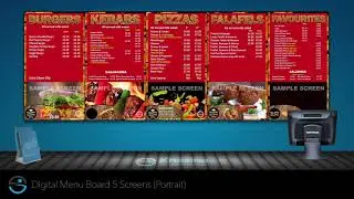 Digital Menu Board Templates 04