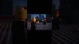 LEGO Bullet-Time Rooftop Showdown ⚡️ #lego #animation #action #movie #fight