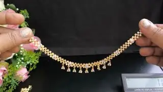 American diamond necklace Collection at best price. 