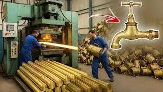 Incredible Brass Recycling Process | How Water Taps are Made