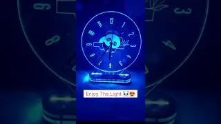Panda Acrylic Table Clock For Kids Room ❤️🥰 #youtubeshorts #3dledlamp #tablelamp #shorts