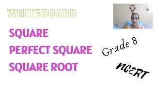 Easy way to understand difference & definition Square, perfect square & square root with properties