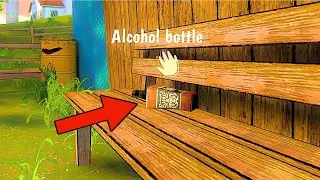 All locations of Alcohol Bottle in Horror Tale 3: The Witch (Tutorial Gameplay)