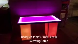 30x60 Glowing LED Table by Banquet Tables Pro&reg;