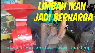 MESIN PENEPUNG IKAN CAMPUR DEDAK JADI TEPUNG IKAN