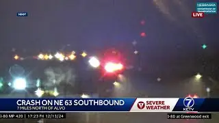 Crash north of Alvo on Highway 63 southbound