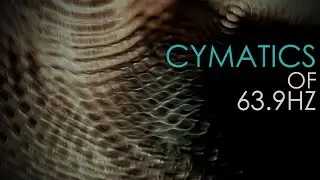 Cymatics recording of 63.9hz on a dish o water
