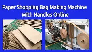 Paper Shopping Bag Making Machine With Handles Online - Paper Bag Making Machine with Rope Handles