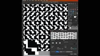 Arahne digitalized a collection of 84 Truchet tiles