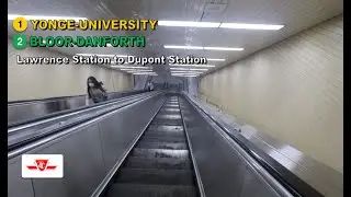 TTC POV Walk: Lawrence Station to Dupont Station Via Bloor-Yonge Station