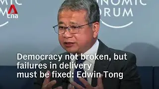 Law Minister Edwin Tong speaks about democracy at World Economic Forum 2026 in Davos