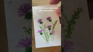 Red Clover Watercolor Painting #shorts #shortvideo #youtubeshorts #youtubeshorts