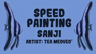 speed painting 🐟🪸 fanart one piece - Sanji🫧