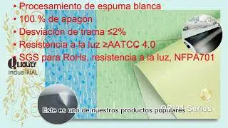 QR21 B/O Tejido Jacquard Poli&eacute;ster Espumado Blanco