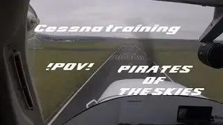 PIRATES OF THE SKIES | C150 LFPT country navigation training flight | POV GoPro