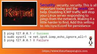 Disable Pings to your Server LPIC-3 303