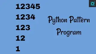 Python pattern printing program 8 | in Hindi | learn an easy method