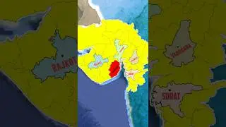 Top 5 Population City In Gujarat#gujarat #facts #explore #history #map