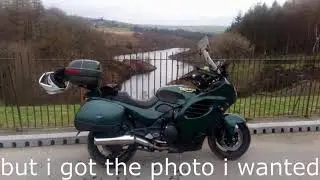 Taking a Triumph trophy green laning in Holmfirth Ramsden road