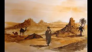 PEINDRE UN PAYSAGE DU DÉSERT AVEC AQUARELLE