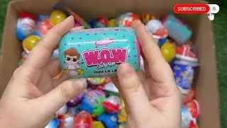 MANY SURPRISE EGGS UNBOXING 😍| LOLLIPOP & CANDY ASMR 🔥🔥