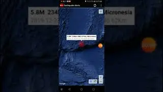 5.8 Earthquake Fais, Micronesia 23-12-19