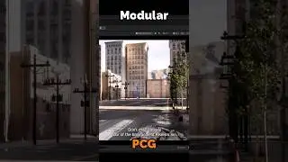 One Modular Panel &rarr; Full Sidewalk | Unreal Engine PCG (EP 4) #shorts #tutorial #unrealengine