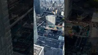 Tokyo Torch Tower 上からの工事現場 #torch #torchtower #三菱地所 #tokyo