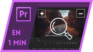 🔎 APRENDE a Crear el Efecto ZOOM 🔎 PREMIERE PRO 🔎 Tutorial En 1 Minuto 🔍