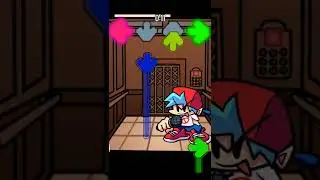 FNF: Boyfriend sings a song in the elevator / Funky Doors (V1.5 UPDATE) #shorts