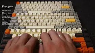 NK Cream Switches (Brass vs Carbon vs Aluminium Plate)