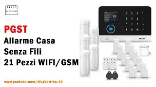 PGST Allarme Casa Senza Fili, 21 Pezzi WIFI/GSM SMS