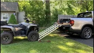 Loading a full size ATV into a Honda Ridgeline