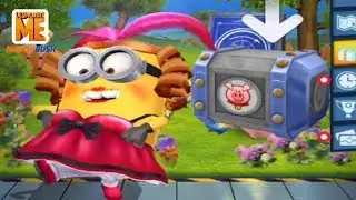 Minion Rush,New Minions,Cancan Dancer Minion - Congratulations Stage 1 Piggy Run Special Mission
