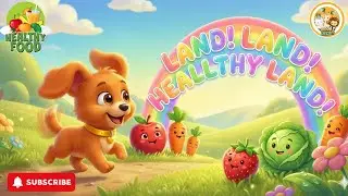 Healthy Foods For Children | Land! Land! Healthy Land! 🌽 Healthy Eating Song for Toddlers