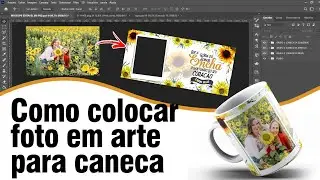 Como colocar foto em uma arte para caneca